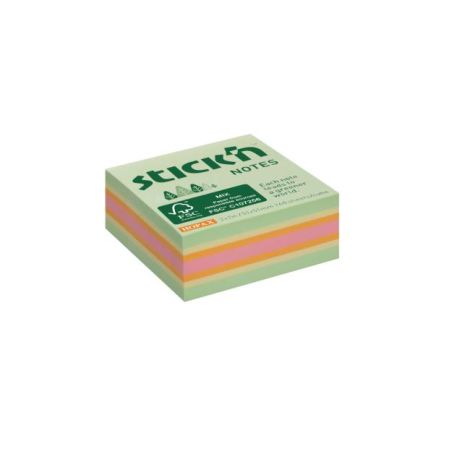 Samolepící bloček Stick`n Hopax mini, 51x51 mm, lesní mix pastelových barev, 240 lístků 