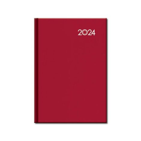 Denní diář A5 - FALCON červený 2024