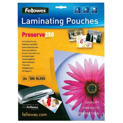 Laminovací fólie Fellowes 216x303 A4 250mic