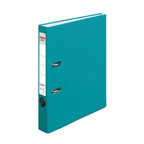 Pořadač pákový Herlitz maX.file Color Blocking poloplastový 5cm karibská tyrkysová