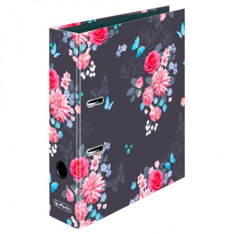 Pákový pořadač Herlitz maX.file Ladylike 8cm Květy