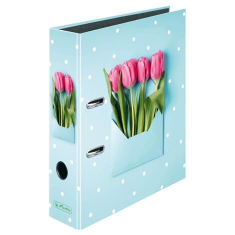 Pákový pořadač Herlitz 8cm Tulipány