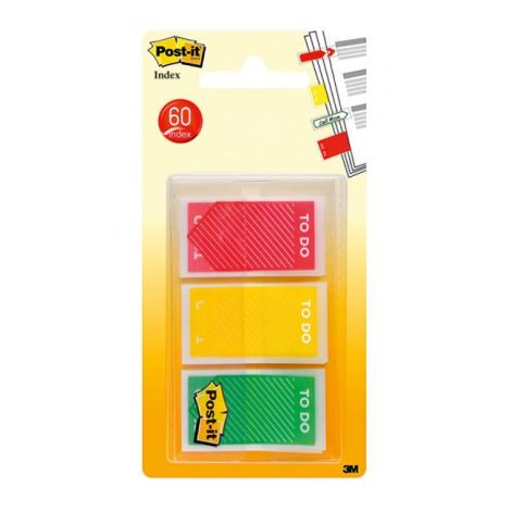 Záložky Post-it Index To 24x43mm, 3x20l