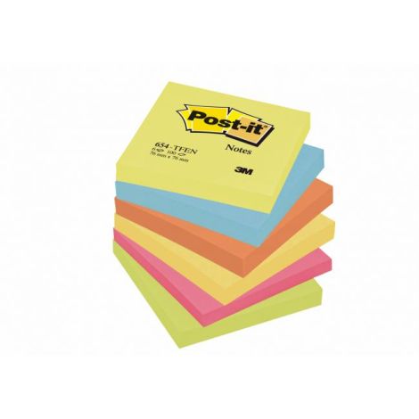 Bločky Post-it ENERGETIC 76x76mm, 6x100 lístků