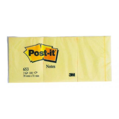 Bloček Post-it 38x51 žlutý/3