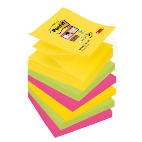 Z-bločky Post-it Super Sticky CARNIVAL 76x76mm, 90 lístků