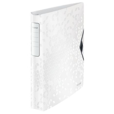 Pořadač 4-kroužkový Leitz Active WOW celoplastový 5,2cm bílý