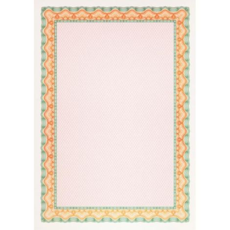 Certifikační papír APLI, A4, oranžovo-zelený, 115 g, 25 archů