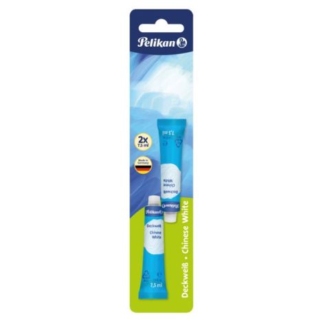 Temperová barva běloba Pelikan 7,5ml 2 ks v blistru