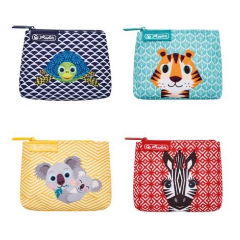 Peněženka Herlitz Cute Animals 11,5 x 9 x 2,5 cm mix Zebra, Tiger, Koala, Želva