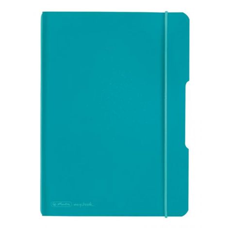 Sešit Herlitz my.book Flex A5 40 listů čtverečkovaný PP tyrkysový