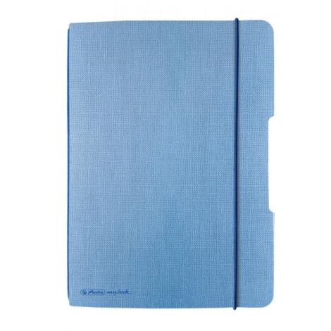 Sešit Herlitz my.book Flex A5 40 listů čtverečkovaný světle modrý lněný