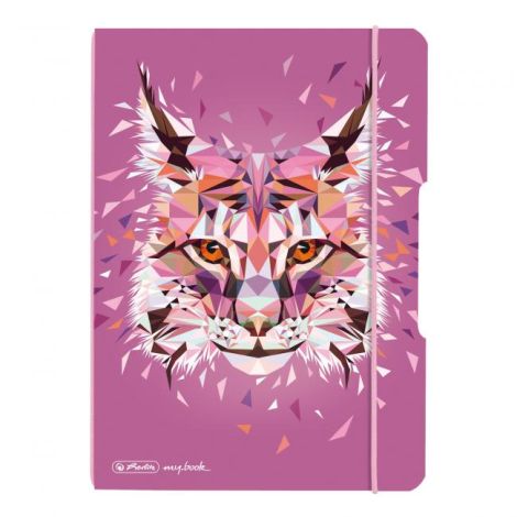 Sešit Herlitz my.book Flex Wild Animals A5 40 listů čtverečkovaný PP rys