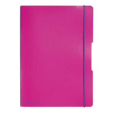 Sešit Herlitz my.book Flex A4 2x40 listů linkovaný čtverečkovaný PP růžový