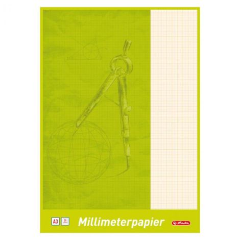 Milimetrový papír Herlitz, A3, 80g, 20 listů
