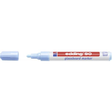 Popisovač na skleněné tabule Edding 90 světle modrý