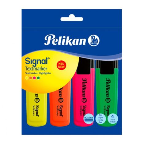 Sada zvýrazňovačů Pelikan Signal 4S