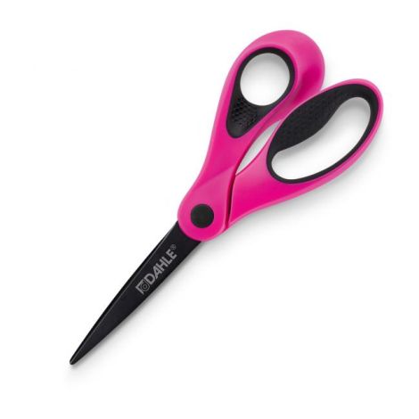 Nůžky DAHLE Soft grip 21cm růžové