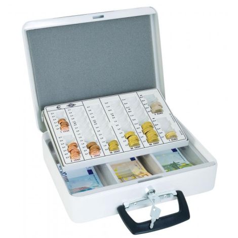 Euro-pokladnička WEDO Europa 351x95x245mm bílá