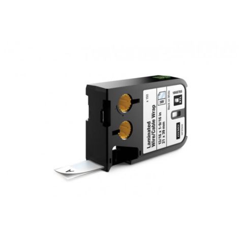 Laminované štítky Dymo XTL 21x39 mm bílá/černá