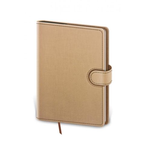 Diář Flip denní A5 14,3x20,5cm béžovo/hnědý 2024