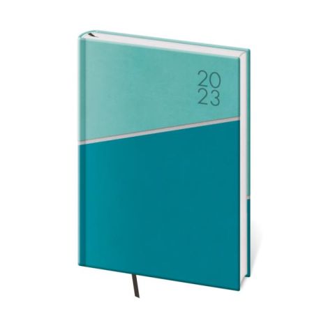 Diář Line denní A5 14,3x20,5 cm zelený 2023
