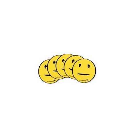 Magnety Emoticon o průměru 50mm, neutrální 5 ks