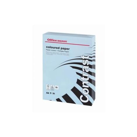 Barevný papír Office Depot A4, pastelově modrá, 80 g/m2