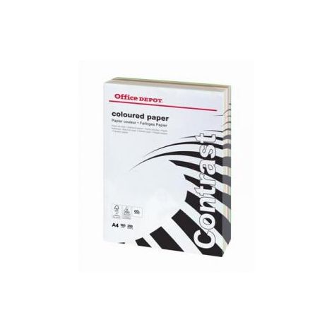 Barevný papír Office Depot A4, mix barev, 160 g/m2