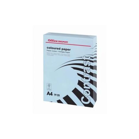 Barevný papír Office Depot Contrast pastelová modrá A4 120g