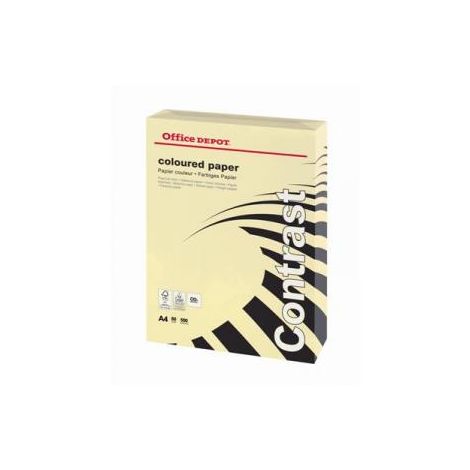 Barevný papír Office Depot Contrast krémový, A4 80g