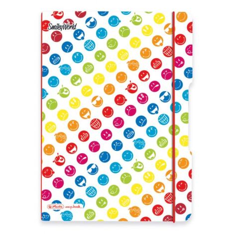 Sešit Herlitz my.book Flex Smiley World Rainbow A5 40listů čtverečkovaný PP