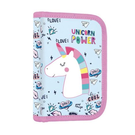 Penál Karton PP 1 zipový prázdný 2-klopý Unicorn iconic