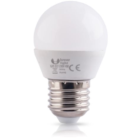 LED žárovka E27, 4W, 230V, 3000K, bílá teplá