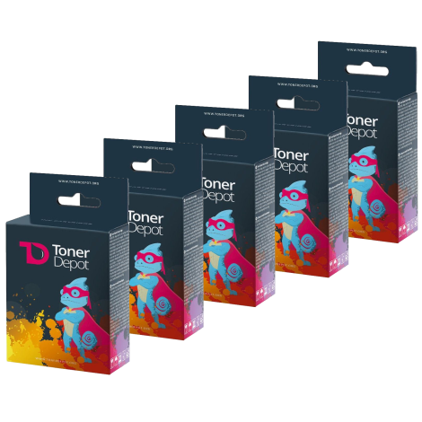 Inkoustová kazeta Canon CLI-581 XXL CMYK, PGI-580 XXL, 5-pack, TonerDepot, multipack, prémium