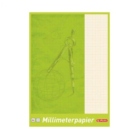 Milimetrový papír Herlitz, A4, 80g, 25 listů