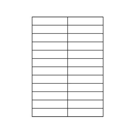 Samolepící etikety 105,0 x 25,0