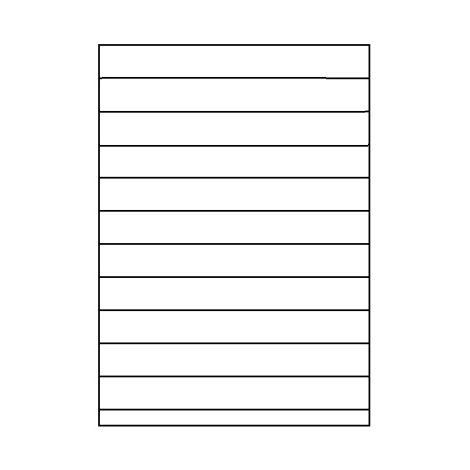 Samolepící etikety 210,0 x 25,5