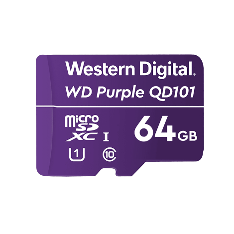 WD Purple microSDXC 64GB Class 10 U1 WDD064G1P0C
