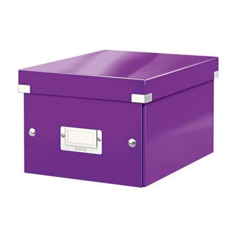 Malá krabice Click &amp; Store purpurová