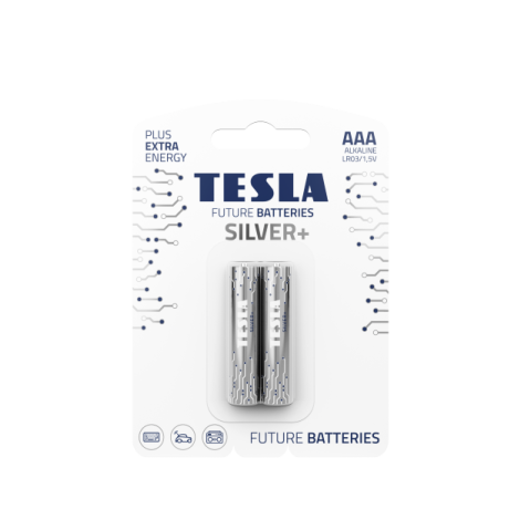 TESLA - baterie AAA SILVER+, 2ks, LR03 13030220