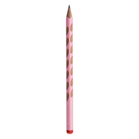 Tužka grafitová STABILO EASYgraph pro praváky, pastelově růžová