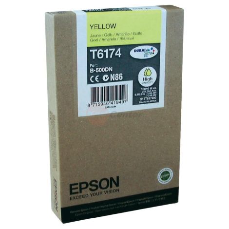 Cartridge Epson T6174, žlutá (yellow), originál