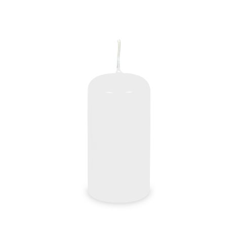 Svíčka válcová bílá Ø50 x 100 mm [4 ks]