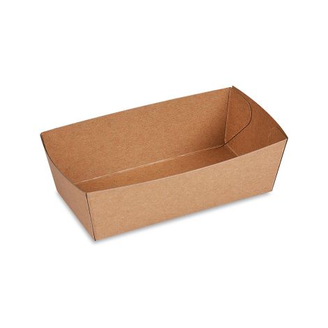 Papírová miska (FSC Mix) nepromastitelná kraft 135 x 70 x 45 mm 300ml [250 ks]