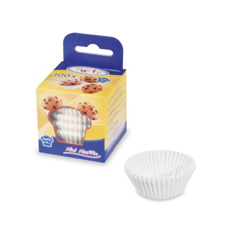 Cukrářský košíček (PAP) bílý Ø35 x 20 mm [100 ks]