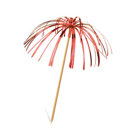 Palmička lesklá (dřevěná/PE) barevný mix 22,5cm [6 ks]