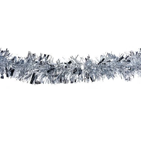 Dekorační girlanda (PET) stříbrná Ø11cm x 2m [1 ks]