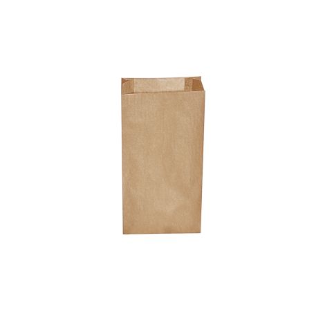 Papírová kapsa s bočním skladem hnědá 12+5 x 24 cm `1kg` [500 ks]