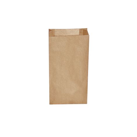 Papírová kapsa s bočním skladem hnědá 14+7 x 29 cm `1,5kg` [500 ks]